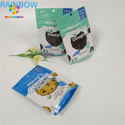 알루미늄 호일을 위로 서 있는 Doypack Resealable Ziplock는 과자 포장을 자루에 넣습니다