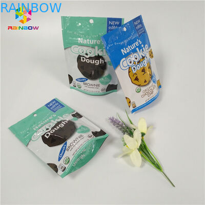 알루미늄 호일을 위로 서 있는 Doypack Resealable Ziplock는 과자 포장을 자루에 넣습니다