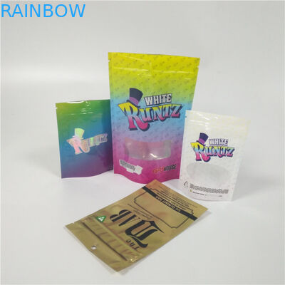 관례는 위로 서 있습니다 창을 가진 광택 있는 지상 끝 Cbd를 포장하는 주머니를 인쇄했습니다