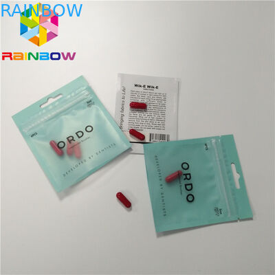 3 옆 물개에 의하여 밀봉되는 알약 포일 주머니 포장 알루미늄 호일 지플락 주문 인쇄