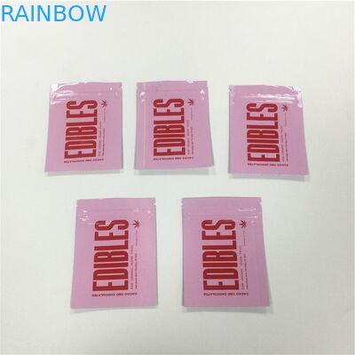 광택 있는 표면에 의하여 인쇄된 Ziplock는 알루미늄 호일 박판으로 만들어진 사탕 고무 같은 포장을 자루에 넣습니다