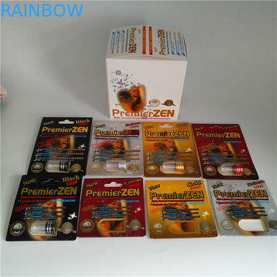 ZEN 수상 남성 성적인 성과 증진 알약 물집 포장 종이상자