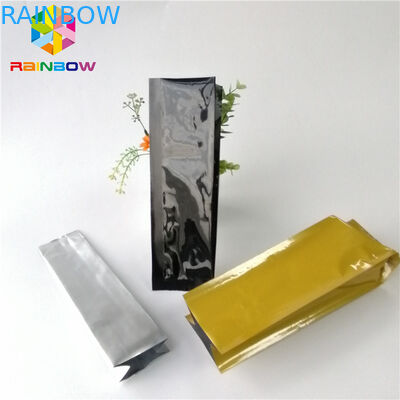 Resealable 알루미늄 호일은 주머니 12oz 16oz 측 삼각천 굽기 커피 티백을 위로 서 있습니다