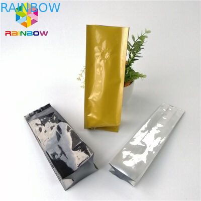 Resealable 알루미늄 호일은 주머니 12oz 16oz 측 삼각천 굽기 커피 티백을 위로 서 있습니다