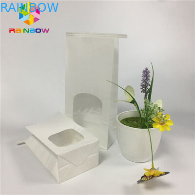 주석 동점을 가진 보통 백지 공간 창 부대를 포장하는 기름이 안 배는 식사 부대