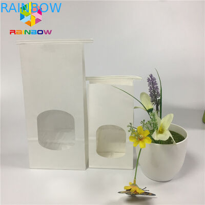 주석 동점을 가진 보통 백지 공간 창 부대를 포장하는 기름이 안 배는 식사 부대