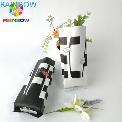 주석 동점을 가진 보통 백지 공간 창 부대를 포장하는 기름이 안 배는 식사 부대