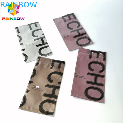 알루미늄 호일 지플락 패킹은 3 편들어진 밀봉한 플라스틱 빈 차 주머니를 자루에 넣습니다