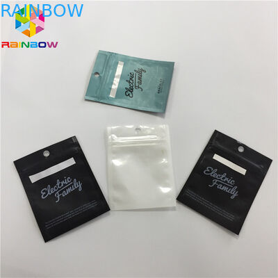 지플락 명확한 정면 플라스틱 Mylar는 USB 케이블을 위한 주머니 3 옆 물개를 위로 서 있습니다