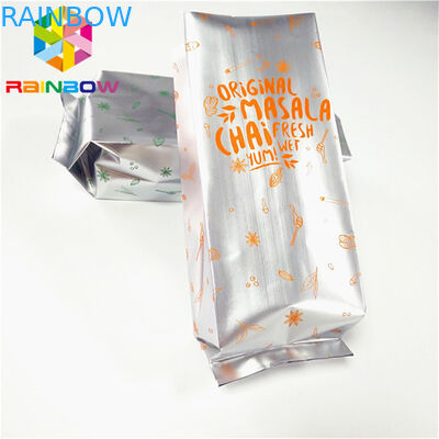 옆 삼각천 열을 포장하는 박판으로 만들어진 플라스틱 주머니 - 진공 대량 차 벨브 부대를 밀봉하십시오