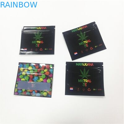 CBD 인쇄되는 고무 같은 사탕 부대 관례를 포장하는 박판으로 만들어진 물자 플라스틱 주머니