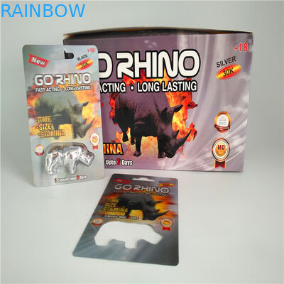 물집 팩 포장 삽입 카드 남성 증진 알약 3D 카드 포장 부대를 미끄러지십시오