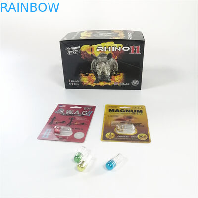 흑표범당 물집 포장 알약 종이상자 3D 효력 성 알약 코뿔소 69 9000