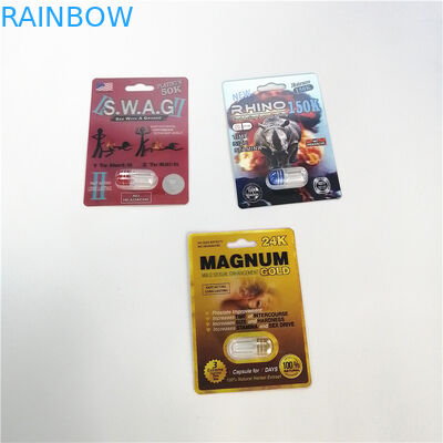 코뿔소 포장 남성 증진 알약 3d 알약 물집 패킹 69의 시리즈 물집 카드