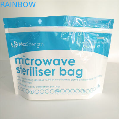 음식 저장 마이크로파 살균제 바닥 삼각천은 Resealable 최고 지퍼 관례를 자루에 넣습니다