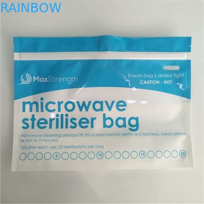 음식 저장 마이크로파 살균제 바닥 삼각천은 Resealable 최고 지퍼 관례를 자루에 넣습니다