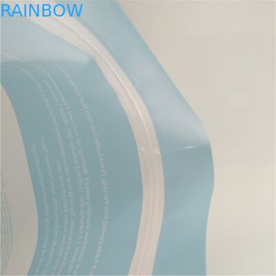 음식 저장 마이크로파 살균제 바닥 삼각천은 Resealable 최고 지퍼 관례를 자루에 넣습니다