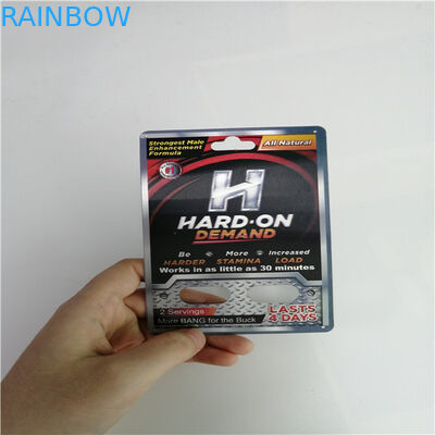 관례에 의하여 인쇄된 코뿔소 69 성 알약 3D 카드가 남성 증진 알약에 의하여 카드 패킹 물집이 생깁니다