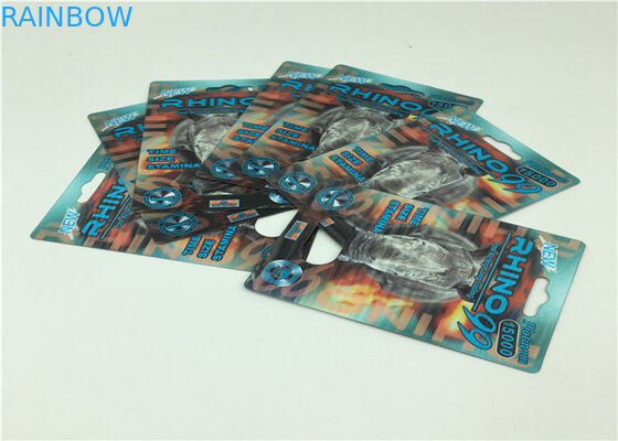 남성 강화 자연적인 성과 성 알약을 위해 포장하는 튼튼한 서류상 카드