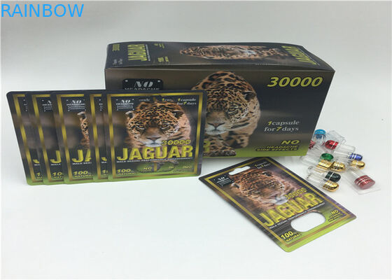 플라스틱 덮개 병을 가진 남성 증진 알약 물집 카드 패킹 코뿔소 69 활주