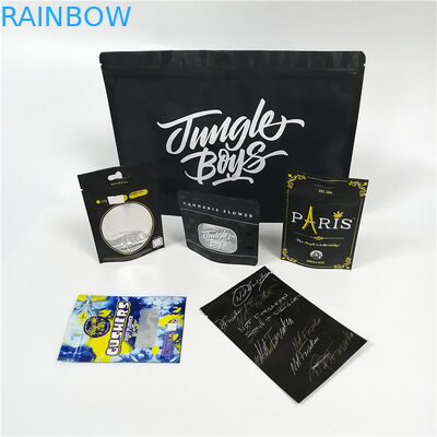 지퍼를 가진 Cbd 잡초 Mylar 플라스틱 Doypack 팩을 포장하는 명확한 창 알루미늄 호일 주머니