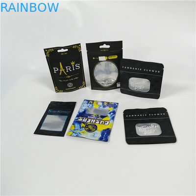 지퍼를 가진 Cbd 잡초 Mylar 플라스틱 Doypack 팩을 포장하는 명확한 창 알루미늄 호일 주머니