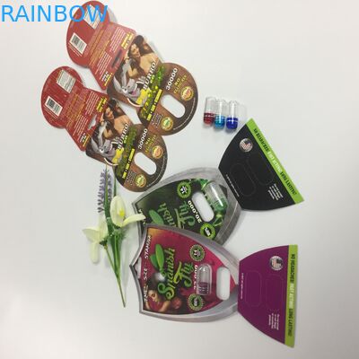 코뿔소 69 캡슐 알약 물집 카드에 주문을 받아서 만들어진 플라스틱 3d 성 알약 포장이라고 상표를 붙이십시오