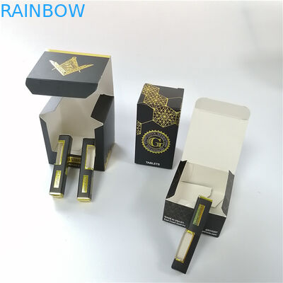 착색된 인쇄된 접히는 서류상 E 담배 연기 기름 병을 포장하는 아이 증거 선물 상자