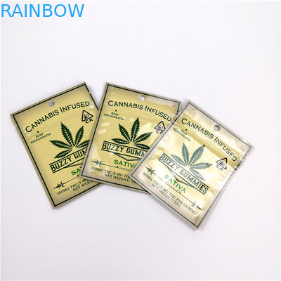 Cbd Gummies Mylar 열 - 포장 부대 냄새 증거 저항하는 빈 담배 주머니를 밀봉하십시오
