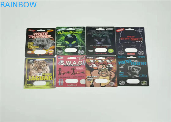 방수 물집 카드 포장 코뿔소 99 50k 남성 증진 알약 3d 효력 삽입 카드