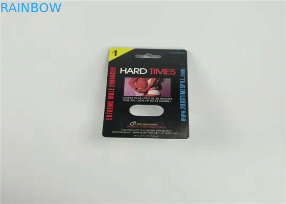 오프셋 인쇄를 각인하는 빨간 포일을 포장하는 7000K 버팔로 종이 물집 카드