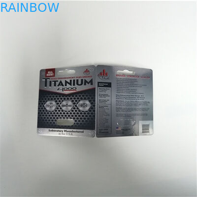 7K 백색 표범 남성 증진 알약을 위한 포장 물집 3d 카드 상자 Stiff