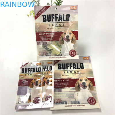 강한 바다표범 어업 냄새 증거 애완 동물 먹이 부대 UV 로고는 쉬운 오프닝 눈물 노치로 인쇄했습니다