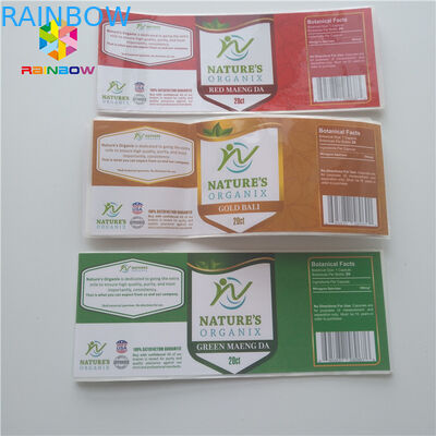 약제 스티커 작은 유리병이 점적기 수축 소매에 의하여 스테로이드를 위한 유리제 30ml 병이라고 레테르를 붙입니다