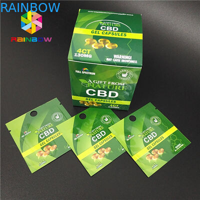 CBD 고무 같은 자연적인 대마 Gummies 사탕 부대를 포장하는 디지털 방식으로 인쇄 초본 향