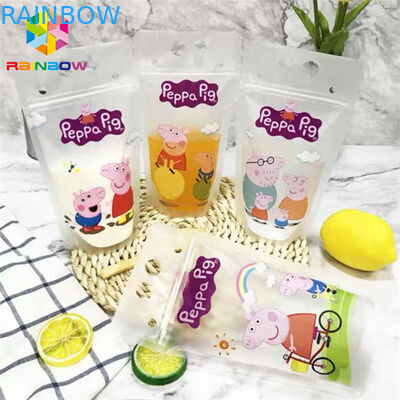 애완 동물 손잡이를 가진 Doypack 부대 CMYK 인쇄를 포장하는 물자 음료 주스 음식 주머니