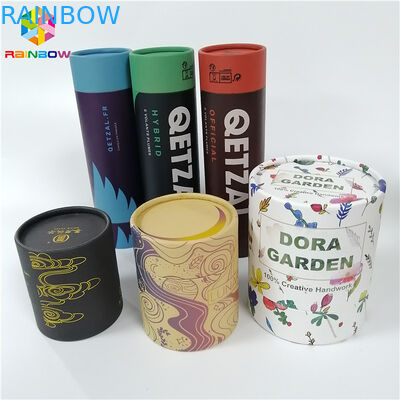 원형 주문 로고를 포장하는 Kraft 종이상자는 선물/화장품/음식을 위해 인쇄했습니다