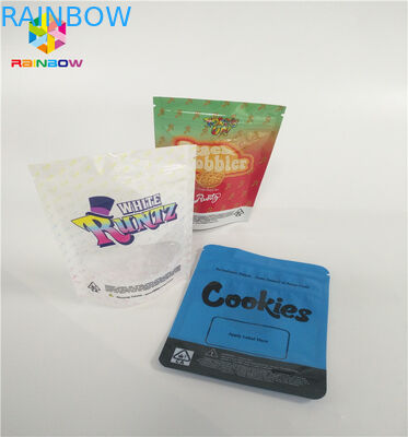 Childproof 3.5g는 위로 지퍼 주머니 부대를 주문을 받아서 만듭니다 인쇄 Runtz 팩 냄새 증거를 서 있습니다