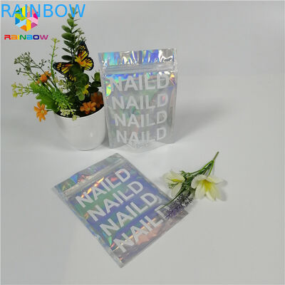 플라스틱 디지털 방식으로 인쇄 지퍼는 화장품/아이섀도를 위한 알루미늄 호일 부대를 위로 서 있습니다