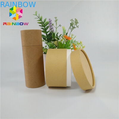 주문 재상할 수 있는 포장하는 차 건조한 과일 포장 종이상자는 Kraft 관을 위로 밉니다