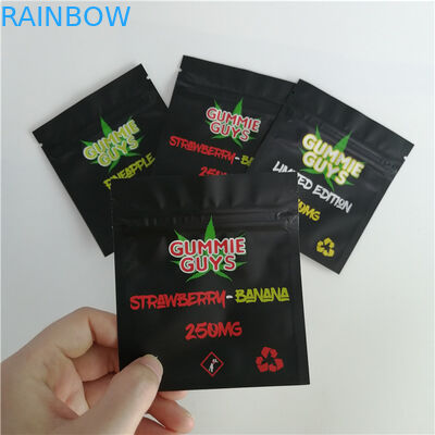 밀봉되는 Resealable 3 측을 포장하는 알루미늄 호일 Zip 자물쇠 플라스틱 주머니