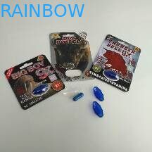 큰 소년 9X 종이 물집 카드 병이 투명한 스티커를 가진 포장 성 알약 캡슐에 의하여 물집이 생깁니다