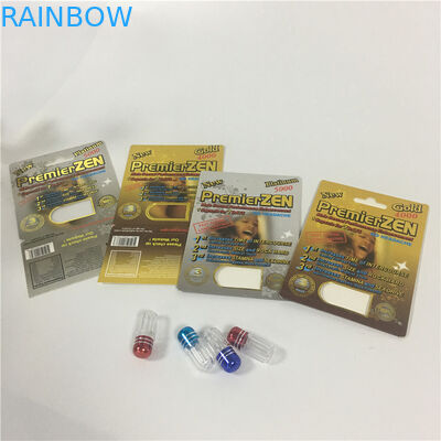 CBD 종이 물집 카드 UV 전시 상자를 가진 포장 남성 증강 인자 알약 사용법