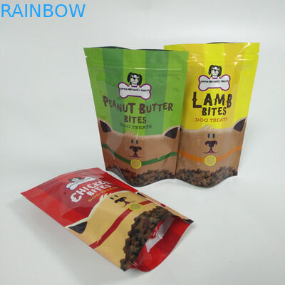 디지털 방식으로 인쇄는 소성 물질을 포장하는 지퍼 주머니 부대 애완 동물 먹이를 위로 서 있습니다