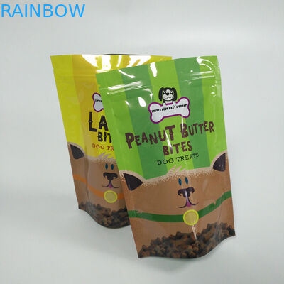 디지털 방식으로 인쇄는 소성 물질을 포장하는 지퍼 주머니 부대 애완 동물 먹이를 위로 서 있습니다