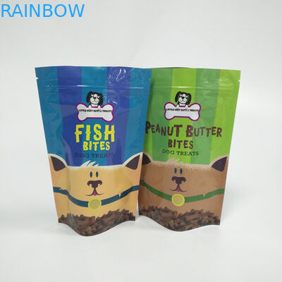 디지털 방식으로 인쇄는 소성 물질을 포장하는 지퍼 주머니 부대 애완 동물 먹이를 위로 서 있습니다