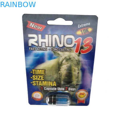 zen 수상/Zen Sexual 코뿔소 13 알약 종이상자 포장 물집 3D 서류상 카드 사진 요판 인쇄 수상 pilll 카드