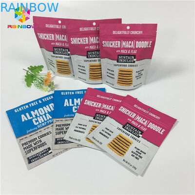 사진 요판 인쇄는 지플락 패킹 부대 바닐라 커피/우유 단백질 분말을 위로 서 있습니다