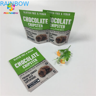 사진 요판 인쇄는 지플락 패킹 부대 바닐라 커피/우유 단백질 분말을 위로 서 있습니다