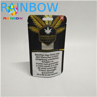 3.5g 재밀봉할 수 있는 냄새 증명 마일라 가방 Ｋ는 CBD 잡초 삼 기름 패키징을 위한 팁을 견딥니다